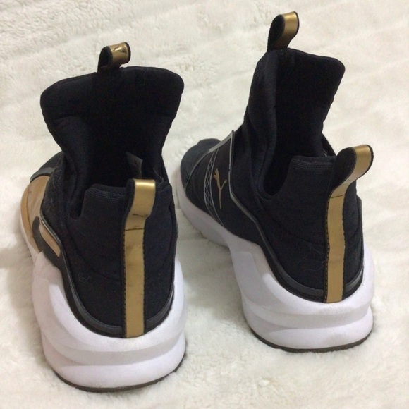 Fierce strap gold and black puma high-tops - Picture 3 of 7